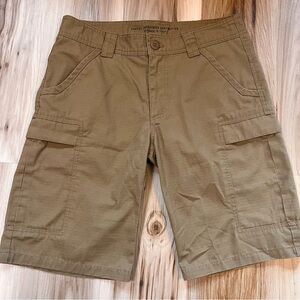 Magpul Industries Mens 32 Dark Khaki Tan Canvas Tactical Cargo Shorts 11” MAG737